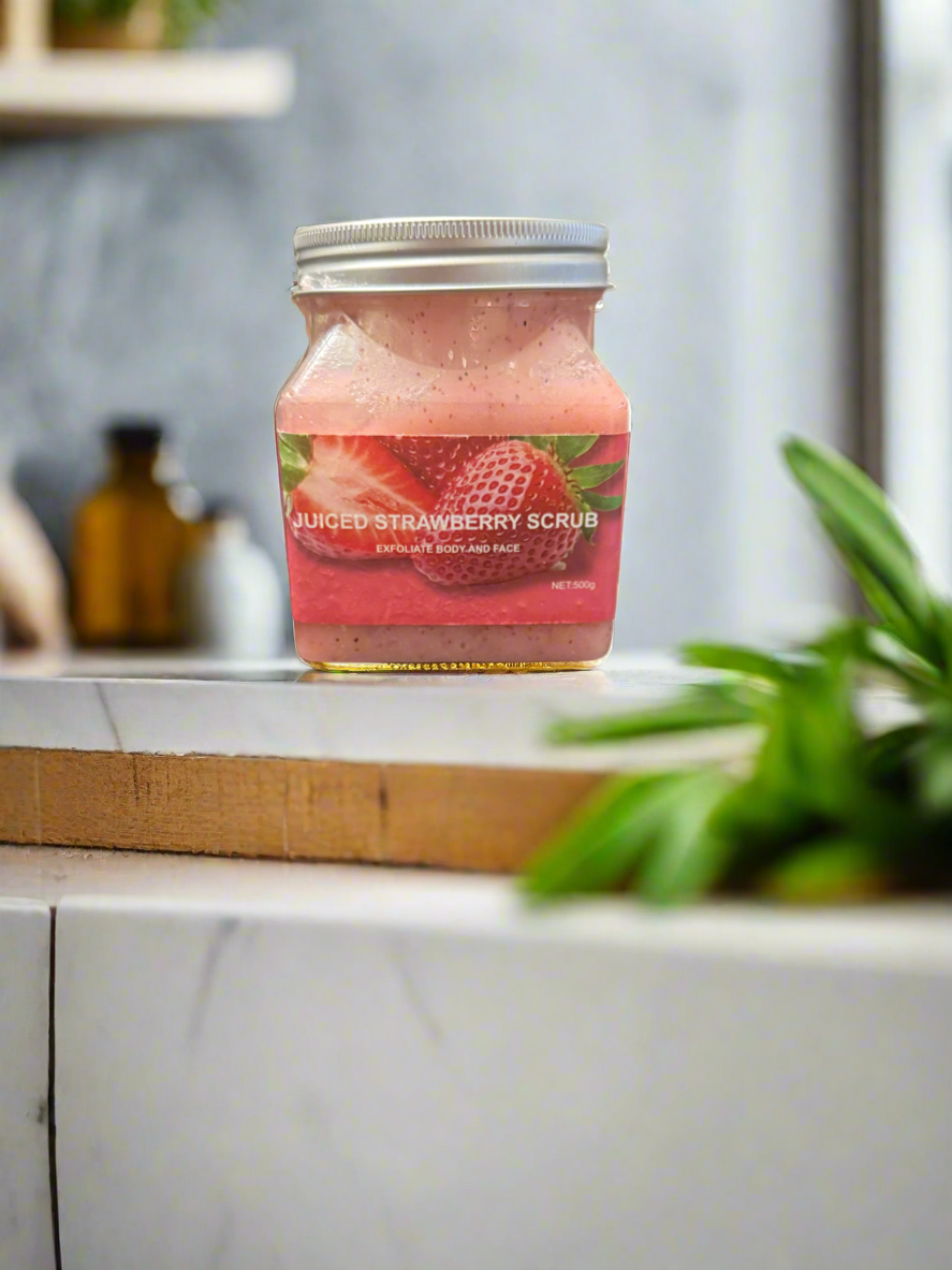 Organic Juiced Strawberry Scrub